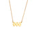 Fashion Number Geometric Stainless Steel 18K Gold Plated Necklaces