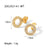 IG Style Geometric Stainless Steel 18K Gold Plated Earrings