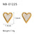 IG Style Heart Heart Geometric Stainless Steel Electroplating Earrings