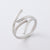 Retro Vintage Women Geometric Geometric Stainless Steel Electroplating Rings