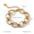 IG Style Women Chain Geometric Stainless Steel Electroplating Bracelets