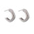 Round Geometric Titanium Steel Electroplating Stud Earrings