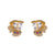 Round Cartoon Zircon Zircon Inlay Earrings