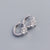 925 Sterling Silver Women Korean Geometric Animal Silver Diamond Inlay Stud Earrings