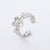 Retro Vintage Women Retro Vintage Geometric Stainless Steel Electroplating Rings