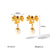 IG Style Pearl Bowknot Geometric Stainless Steel Electroplating Earrings