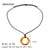 IG Style Circle Stainless Steel 18K Gold Plated Necklaces