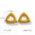 IG Style Triangle Geometric Stainless Steel Electroplating Earrings