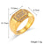 Minimalist Circle Geometric Stainless Steel 18K Gold Plated Rings