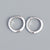 925 Sterling Silver Geometric Silver Stud Earrings