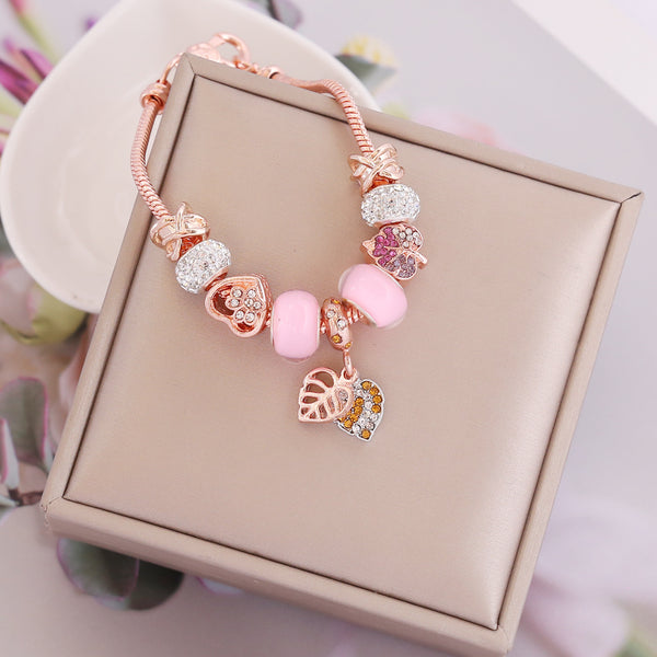 Women Heart Alloy Electroplating Bracelets