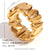 Expressive Fashion Circle Geometric Stainless Steel 18K Gold Plated Rings