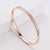 Women Minimalist Metal Bohemian Geometric Stainless Steel Bangles