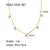 IG Style Stripe Geometric Stainless Steel 18K Gold Plated Necklaces