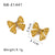 IG Style Butterfly Irregular Geometric Stainless Steel Electroplating Earrings