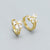 925 Sterling Silver Korean Bowknot Bowknot Silver Diamond Inlay Stud Earrings