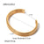 Women IG Style Circle Geometric Stainless Steel 18K Gold Plated Bracelets