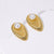 Elegant Stainless Steel Electroplating Stud Earrings