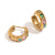 Fashion Circle Geometric Stainless Steel 18K Gold Plated Earrings