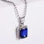 Hip Hop Men Geometric Titanium Steel Crystal Inlay Pendants