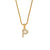 Fashion Round Number Text Letter Stainless Steel 18K Gold Plated Necklaces