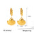 IG Style Shell Geometric Stainless Steel Electroplating Earrings