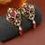 Medieval Irregular Geometric Alloy Diamond Inlay Earrings