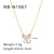 IG Style Heart Heart Stainless Steel Electroplating Necklaces