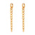 Fashion Stripe Geometric Stainless Steel 18K Gold Plated Earrings