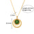 Fashion Round Geometric Stainless Steel 18K Gold Plated Necklaces