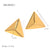 IG Style Triangle Geometric Stainless Steel 18K Gold Plated Earrings