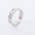 Retro Vintage Women Retro Vintage Geometric Stainless Steel Electroplating Rings