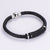 Unisex Minimalist Metal Chain Leather Bangles