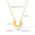 IG Style Octagram Geometric Stainless Steel Electroplating Necklaces