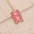 Retro Unisex Vintage Metal Geometric Copper Oil Dripping Pendants