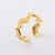 Retro Vintage Women Retro Vintage Geometric Stainless Steel Electroplating Rings