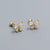 925 Sterling Silver Cute Bowknot Bowknot Silver Electroplating Stud Earrings