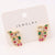 Vintage Retro Women Vintage Geometric Bowknot Retro Butterfly Copper Diamond Inlay Earrings