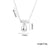 Letter Text Number Titanium Steel 18K Gold Plated Necklaces