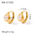 IG Style Irregular Tennis / Diamond Line Geometric Stainless Steel Electroplating Earrings