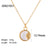 IG Style Heart Chain Octagram Geometric Stainless Steel 18K Gold Plated Necklaces