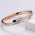 Women Minimalist Metal Diamond Crown Stainless Steel Bangles