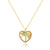 Heart Heart Zircon Diamond Inlay Necklaces