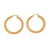 Versatile Circle Geometric Stainless Steel 18K Gold Plated Earrings