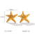 IG Style Starfish Star Geometric Stainless Steel Electroplating Earrings