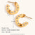 Fashion Circle Geometric Stainless Steel Electroplating Earrings