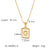 IG Style Letter Number Text Stainless Steel Electroplating Necklaces