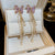 Luxurious Bowknot Bowknot Metal Zircon Inlay Earrings