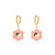 Fashion Circle Geometric Stainless Steel 18K Gold Plated Earrings