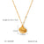 IG Style Shell Geometric Stainless Steel Electroplating Necklaces